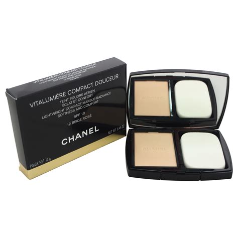 chanel vitalumiere compact douceur 20 beige|Chanel vitalumiere beige rose.